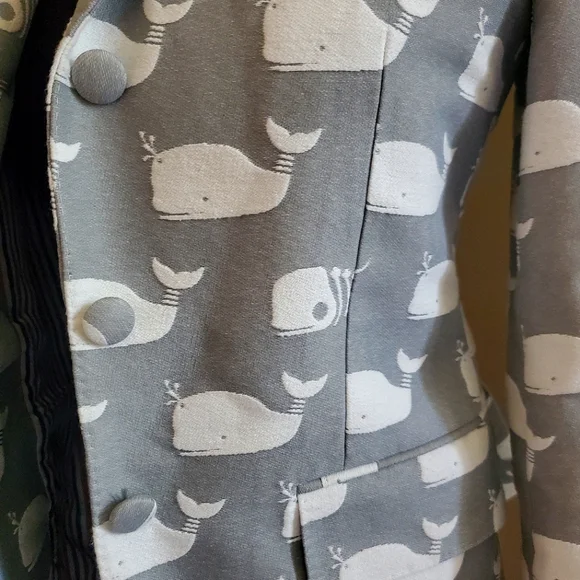 Thom Browne Skeleton Whale Ocean Blazer - Picture 2 of 10